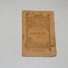 Varia - V. Alecsandri - Alcalay