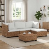Cumpara ieftin 5 buc. Set de lounge din ratan cu perne GENDT Ratan Natural