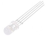 LED RGB 4,9mm Convex 100&deg; - Temperaturi de Funcționare: -30&deg; p&acirc;nă la 85&deg;C, Optosupply