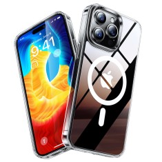Husa iPhone 15 Pro Max Torras Diamond MagSafe Series, transparenta foto