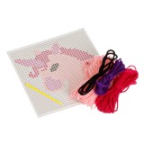 Set Brodat, Unicorn, 14x14cm, Multicolor, Pentru Fete, Oem