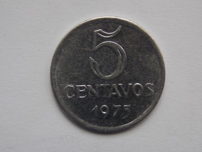 5 CENTAVOS 1975 BRAZILIA foto