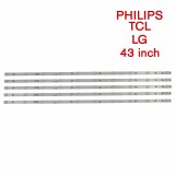 Set barete led tv Philips, LG, TCL 43 inch LB43015 V0_03, 5 x 10 led, Oem