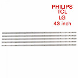 Set barete led tv Philips, LG, TCL 43 inch LB43015 V0_03, 5 x 10 led