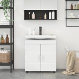 vidaXL Cabinet pentru chiuvetă de baie TULUM Alb 60 x 34 x 63 cm