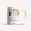 Cana alba personalizata Coffee break time for you, INOVATIX&reg;. 330ml, Oem