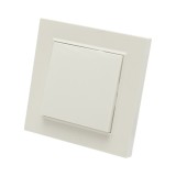 Intrerupator cap scara incastrat alb 10AX, ABS, 220V, 80x80 mm