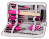 Sada n&aacute;radia pre ženy LADIES PINK SET11, 39 dielna, ružov&aacute;, v bra&scaron;ni