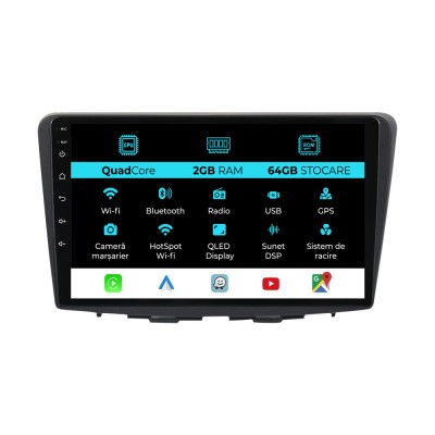 Navigatie Dedicata Suzuki Balneo (2015 - 2025), 9Inch, 2Gb Ram, 64Gb Stocare, Carplay foto