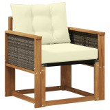 vidaXL Canapea Medie pentru Exterior Lemn Solid de Acacia natural 3438866