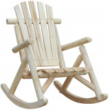 Cumpara ieftin Outsunny Scaun Balansoar de Gradina stil Adirondack din Lemn 66x96x98cm | Aosom Ro