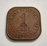 Malaya &amp; Borneo - 1 Cent 1961