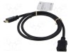 Cablu HDMI 2.1 Goobay 1m negru, dublu ecranat, High Speed cu Ethernet, HDCP 2.2, suport 8K, 4K, HDR