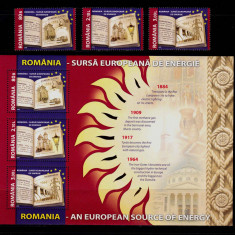 RO 2009 ,LP 1835+a ,"Romania - Sursa Eu. de Energie", serie+bloc/colita 446 ,MNH
