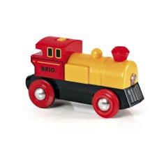 Locomotiva mica rosie cu baterii BRIO foto