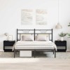 VidaXL Noptieră 2 pcs Stejar negru 45 x 34 x 44 cm Lemn compozit 863338