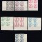 ROMANIA 1932 LP 102 ANIVERSAREA A 75 DE ANI A TIMBRELOR CAP DE BOUR SERIA IN BLOC DE 4 TIMBRE MNH