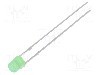 Dioda LED, 3mm, verde, 500...750mcd, 20mA, 2,8...3,6V, OPTOSUPPLY - OSG5DA3PC4A