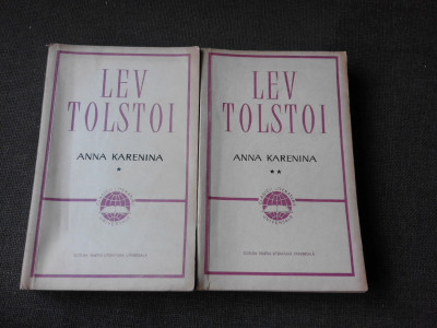 Anna Karenina 2 volume , Lev Tolstoi , 1964 foto