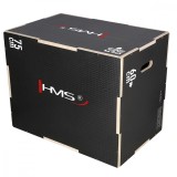 Cumpara ieftin Cutie pliometrica HMS DSC02 din lemn, 3 &icirc;naltimi, 75 x 60 x 50 cm