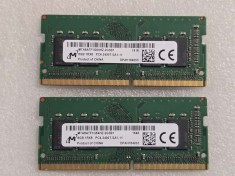 Kit memorie RAM laptop Micron 16GB (2 x 8GB) DDR4 2400Mhz PC4 SODIMM foto