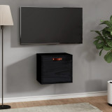 vidaXL Dulap de perete, negru, 40x30x35 cm, lemn masiv de pin 818349