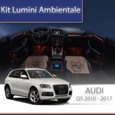 Lumini ambientale Audi Q5 2010-2017 set complet control telefon sau sistem original CarStore Technology