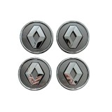 Set 4 capace jante aliaj Renault, 57MM Gri