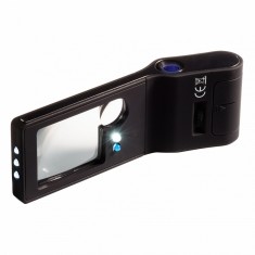 Leuchtturm Lupa marire 6 in 1, cu lumina UV, pentru monede, bancnote, timbre foto