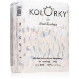 Kolorky Day Rain&amp;Rainbow scutece ECO de unică folosință marimea XL 12-16 Kg 17 buc
