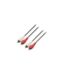 Cablu audio stereo RCA 5m 2x RCA tata - 2x RCA tata negru Valueline foto