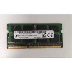 Memorie RAM Laptop, Micron, 8GB, 2Rx8, DDR3L, PC3L-12800S, 1600MHz, 1.35V, MT16KTF1G64HZ-1G6N1, CL11, Non-ECC, SODIMM, 204 pini