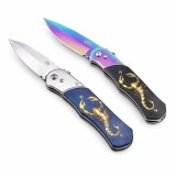 Set de doua cutite automate, DEPOX&reg;, design compact, 24 cm,husa inclusa, bleumarin/negru