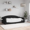 VidaXL Cadru de pat, negru, 90x190 cm, material textil 354195