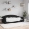 vidaXL Cadru de pat, negru, 90x190 cm, material textil 354195