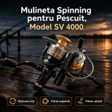 Mulineta Spinning pentru Pescuit, Model SV 4000