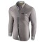 Camasa pentru barbati, slim fit, gri inchis, casual, cu guler - sedna liverpool