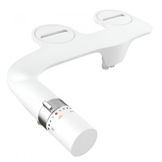 Bideu retractabil pentru toaleta Brius&amp;trade;, igiena personala, nonelectric, presiune reglabila, auto-curatare, montare rapida, design ultra-subtire, doua foto