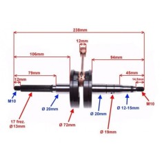 Ambielaj Scuter 2T Yamaha 50cc 80cc