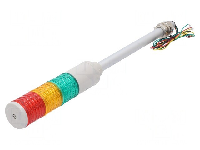 Coloană de semnalizare LED roşu/ambră/verde ST45L-3-24-RAG