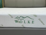 Wolke Memory Bamboo 140x200x20 cm, husa detasabila cu fermoar, 1 cm spuma memory gel, 19 cm spuma poliuretanica de baza, fermitate medie