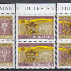 ROMANIA 2006 LP 1712 CENTENARUL TRAIAN VUIA PERECHE SERII MNH