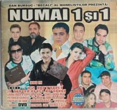CD + DVD Numai 1 si 1 compilatie manele Florin Salam Copilul de Aur Vali Vijelie foto