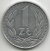 No(3) moneda-Polonia ,1 Zlot 1982 foto