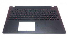 Carcasa superioara laptop Asus X550 palmrest taste rosii layout uk foto