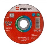 Disc debitare W&uuml;rth inox D125 x 1.0 mm - &Oslash;22.23 mm