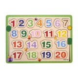 Puzzle din lemn - Numar de la 1 - 20, Edc