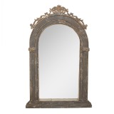 Oglinda perete lemn bej gri 73x7x115 cm