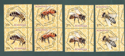 Romania 2010 Albine melifere MNH Perechi Serii complete LP 1854 foto