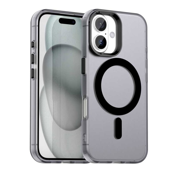 Husa iPhone 16 Asteroid GSM CandyCase MagSafe, negru